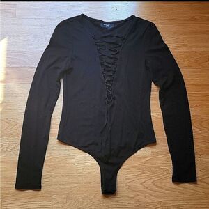 Nasty Gal Black Bodysuit size M